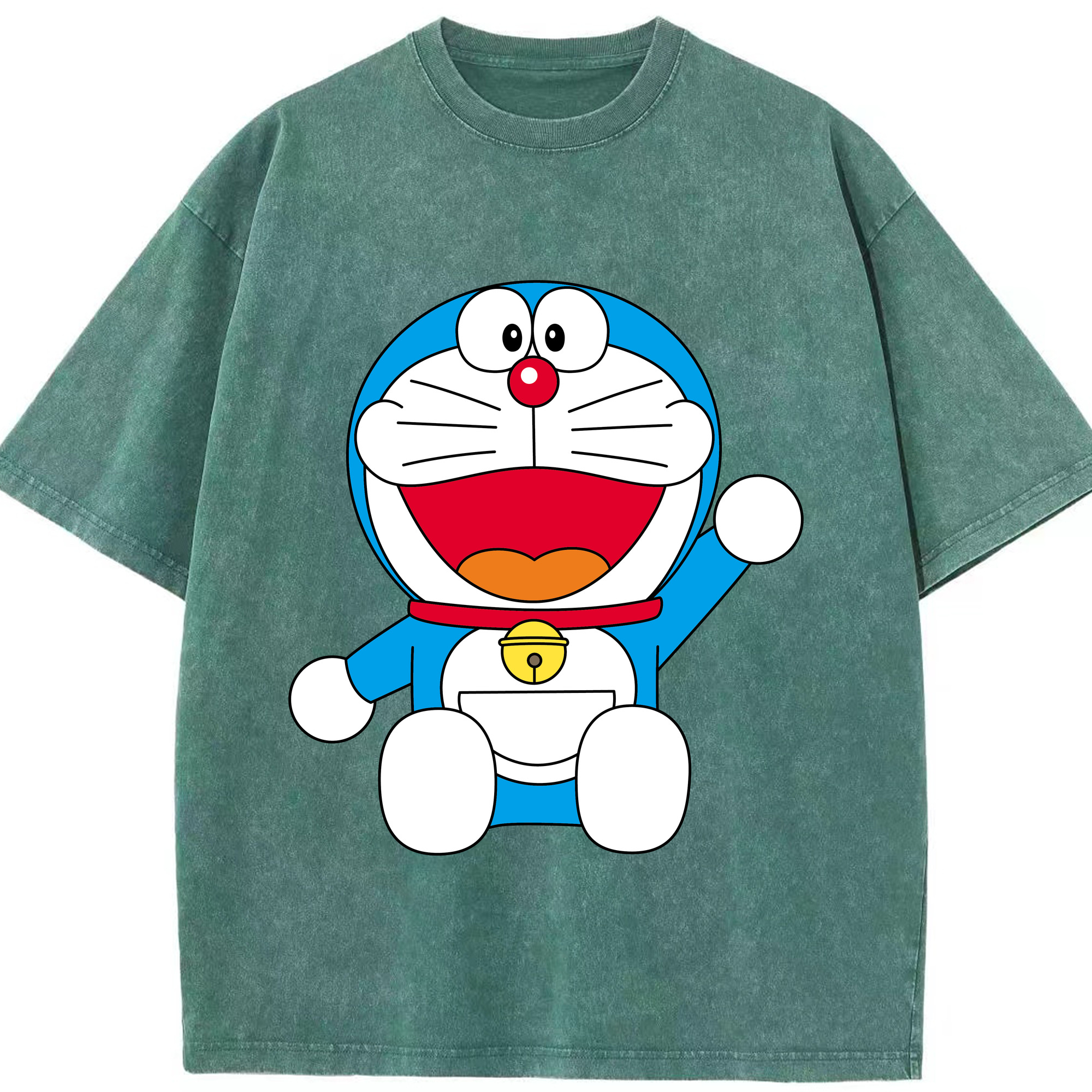 （画像用） ドラえもん Doraemon 綿100% ヴィンテージ風 半袖Tシャツ（フロントプリント）